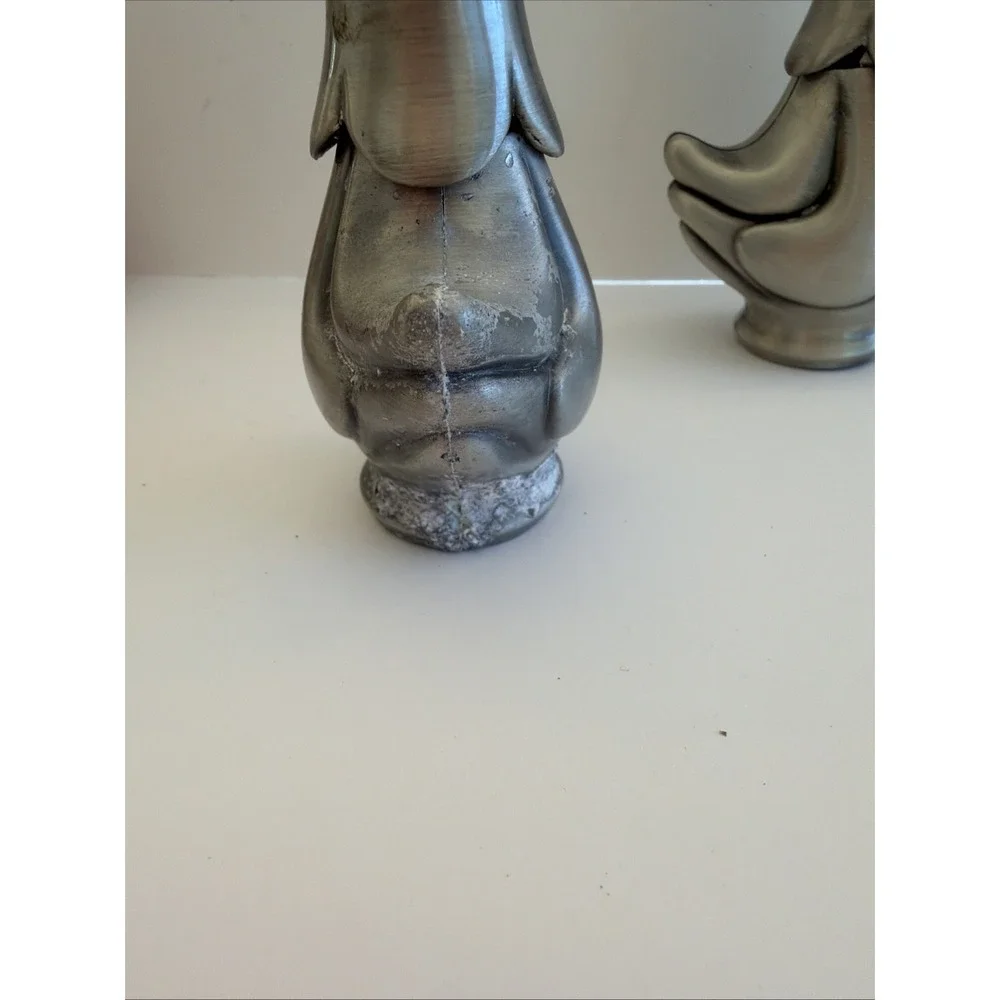 Vintage Aluminum Hen Rooster Salt &‎ Pepper Shakers Farmhouse MCM Pair